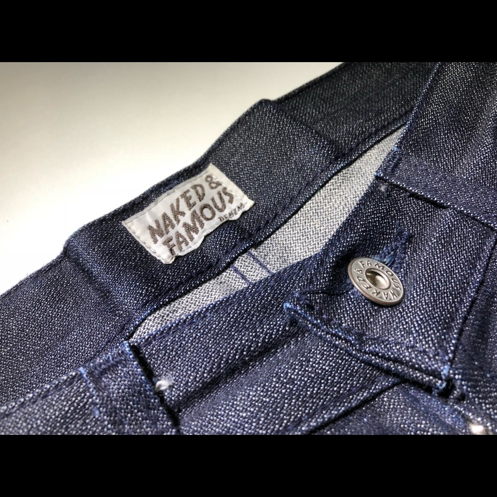 Naked & Famous Raw Selvedge Denim - Deep Indigo